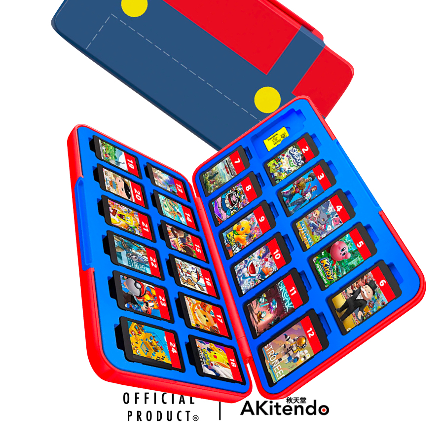 Nintendo Switch Game Card Storage Case 3D Silicone Box (24 in