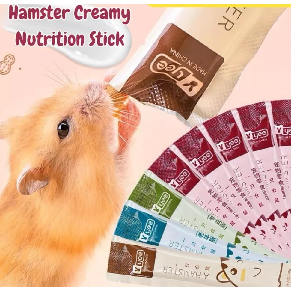 Yee Hamster Creamy Stick Hamster food nutrition treat Hamster snack healthy stick chicken meat hamster food high protein Shopee Malaysia