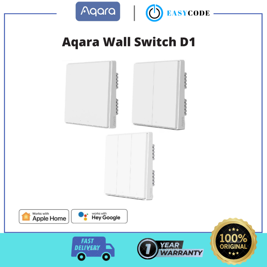 Aqara Wall Switch D1 (Single, Double, Triple Gang) Shopee Malaysia