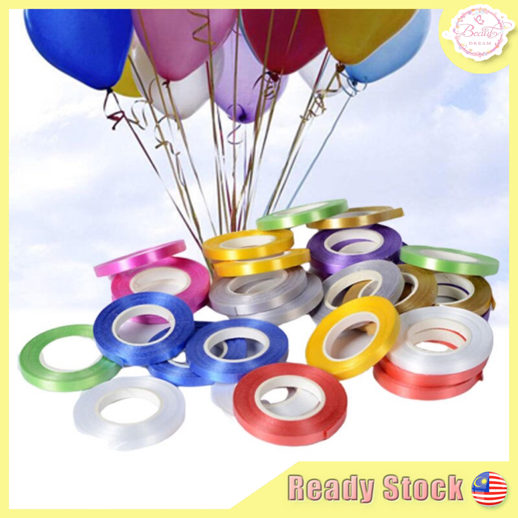 ⚡️Ready Stock⚡️10M Balloon Ribbon Latex Aluminium Foil Balloon ...