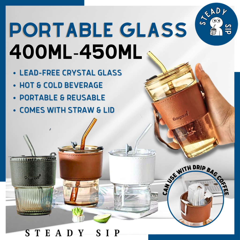 Letter Square Glass With Lids And Straws 350ml Coffee Mug Layer Drinking Glass  Cups For Soda Iced Coffee Milk Bubble Tea Water - Glass - AliExpress