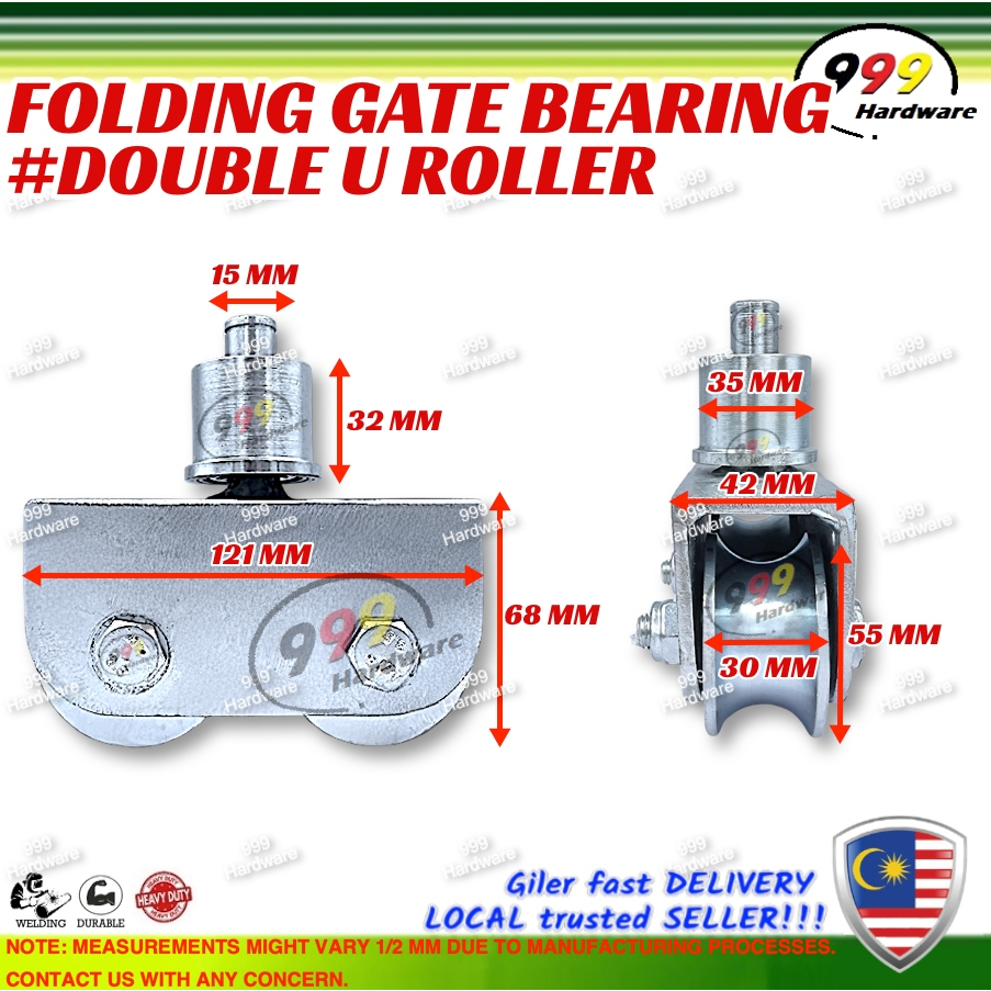 999 U / UV DOUBLE FOLDING GATE BEARING / WELDING WROUGHT IRON GATE ...