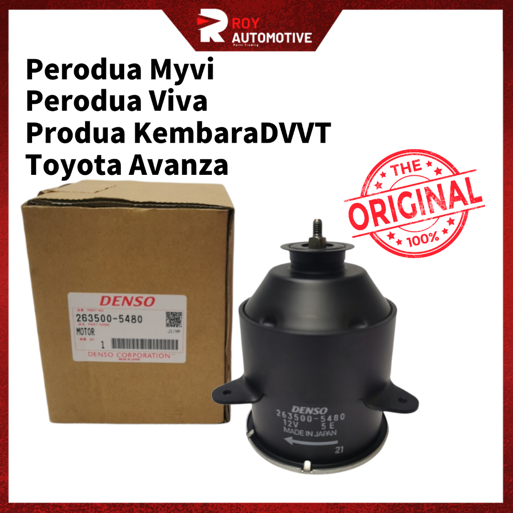 ORIGINAL DENSO Radiator Fan Motor 263500-5480 Kembara / Myvi / VIVA ...