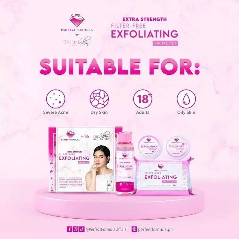 EXTRA STRENGTH) Perfect Formula Filter Free Exfoliating Facial Set ...