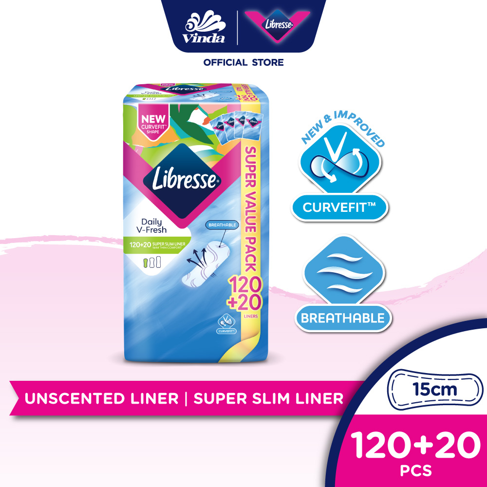 Libresse Super Slim Panty Liners (120s+20s) Shopee Malaysia