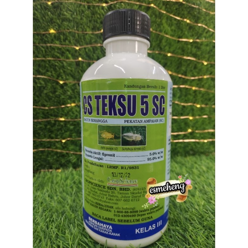 1L AGR CS Teksu 5SC / Regent / Chalcid / Plasmo / Fipronil 5% | Shopee ...