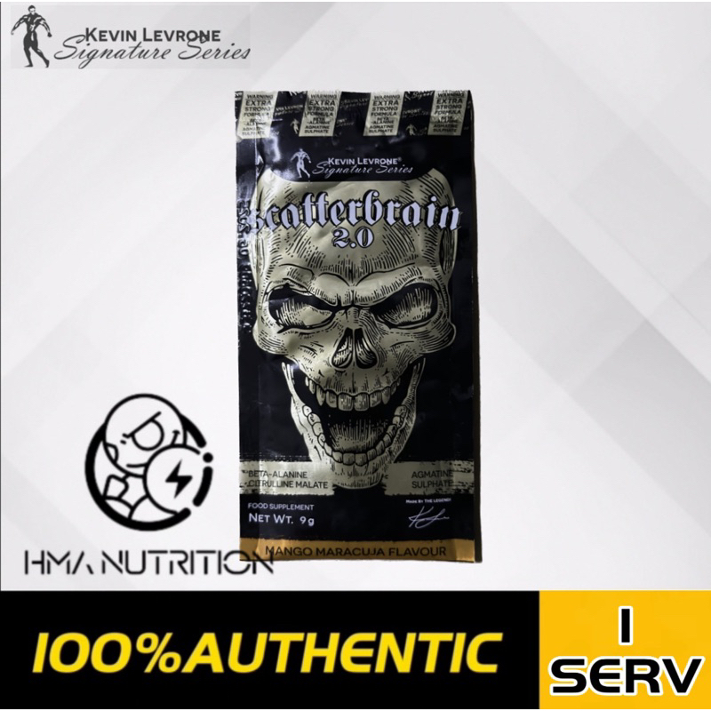 Pre-entreno Scatterbrain De Kevin Levrone - Polvo De 270g Con Creatina, Cafeína Y Beta-alanina