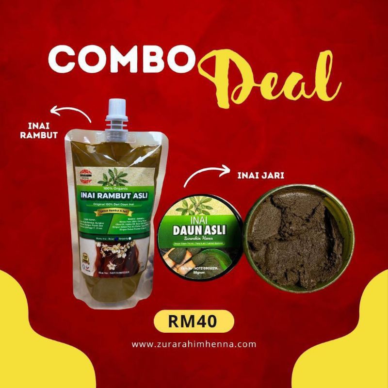 Inai Rambut Asli Warna Brown dan Burgundy dengan Inai Daun Asli Cantik ...