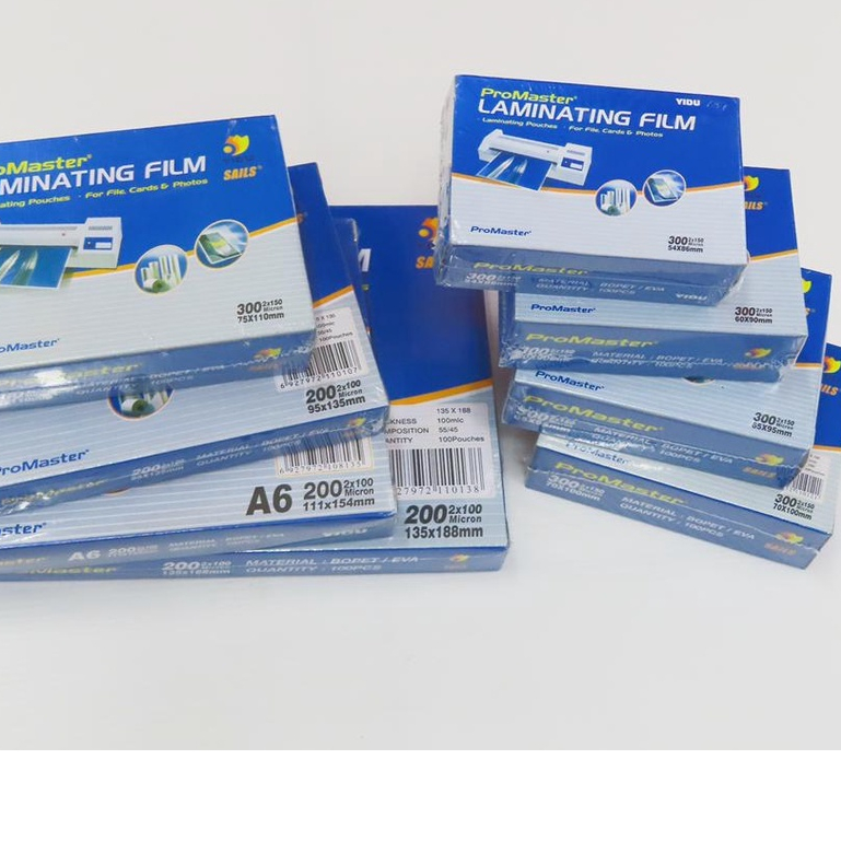 Laminating Film 100 Sheets Promaster Laminate Film High Quality Plastic