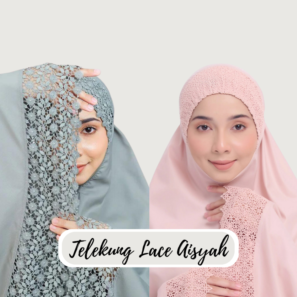 Telekung Single Lace/ Telekung Lace Premium/ Ready Stock | Shopee Malaysia