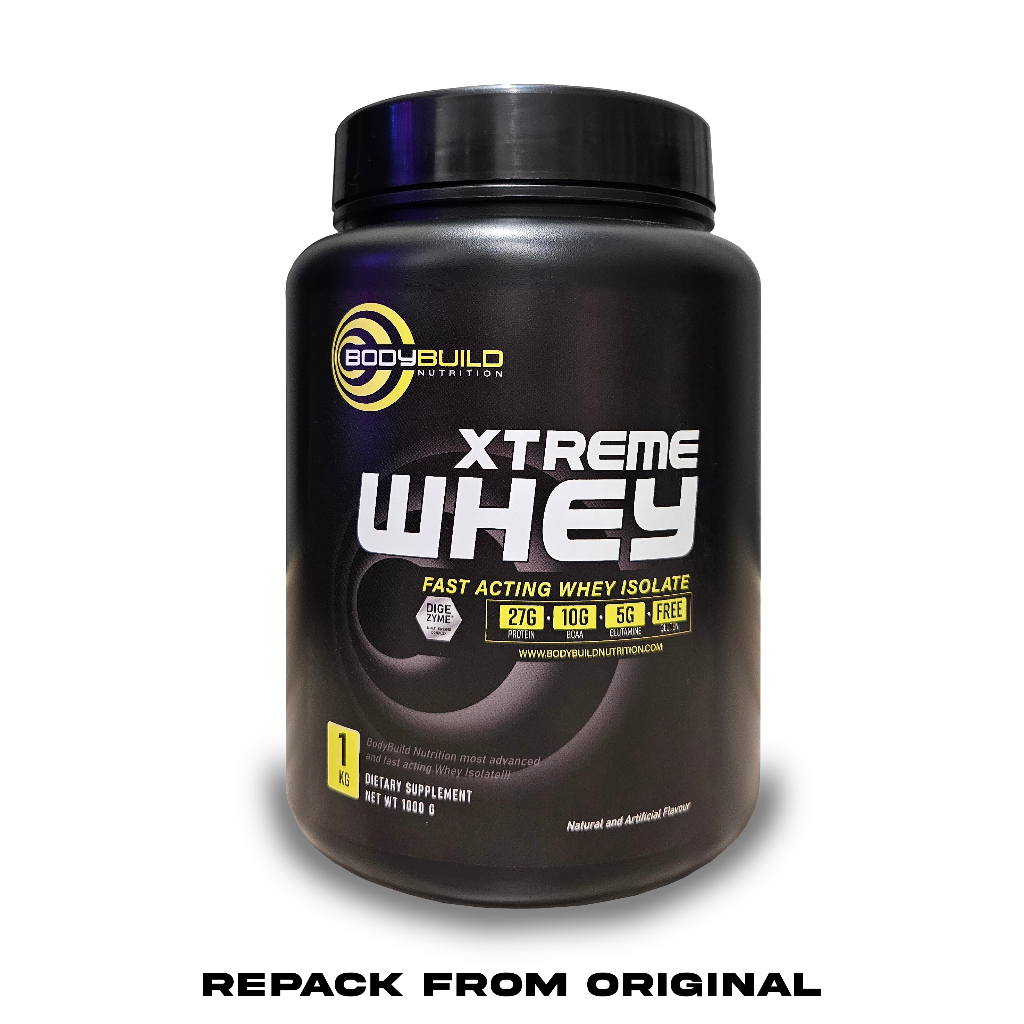 BodyBuild Xtreme Whey Protein isolate 5.5lbs, 27g Protein, 76 Serving, With DigeZyme® Rich in