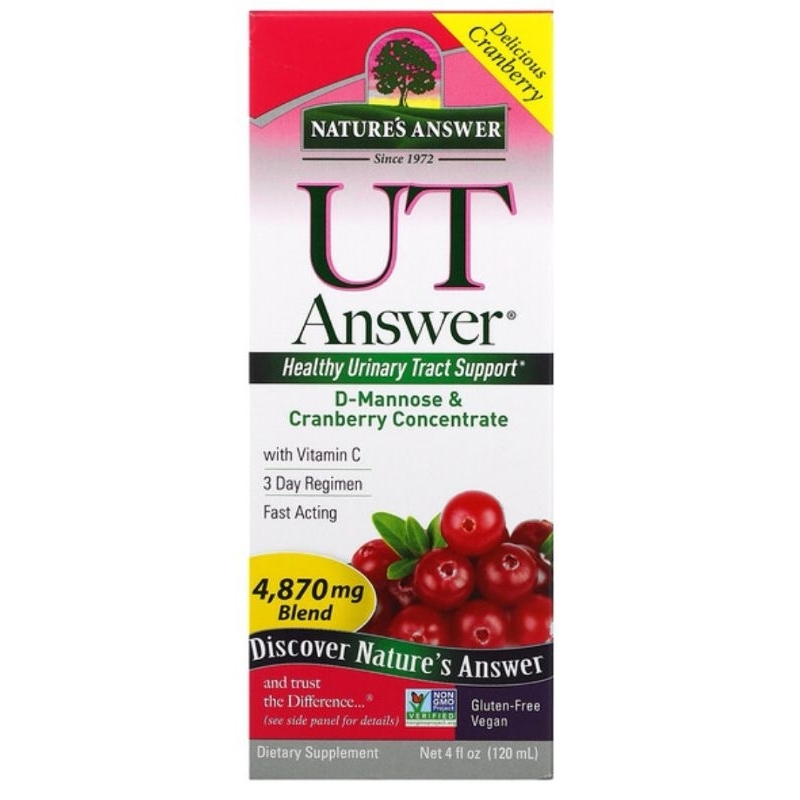 Nature's Answer, UT Answer, DMannose & Cranberry Concentrate, 4,870 mg
