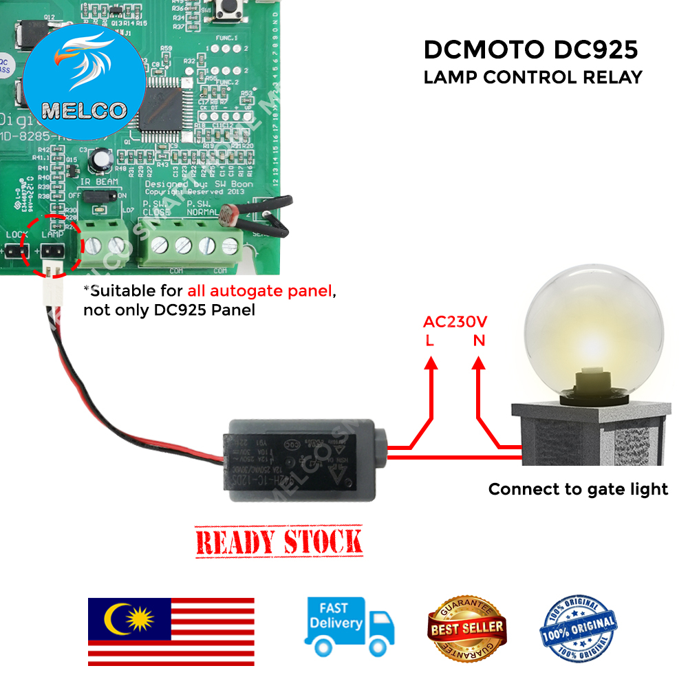 DCMoto DC925 GFM Lamp Control Relay 12V Shopee Malaysia