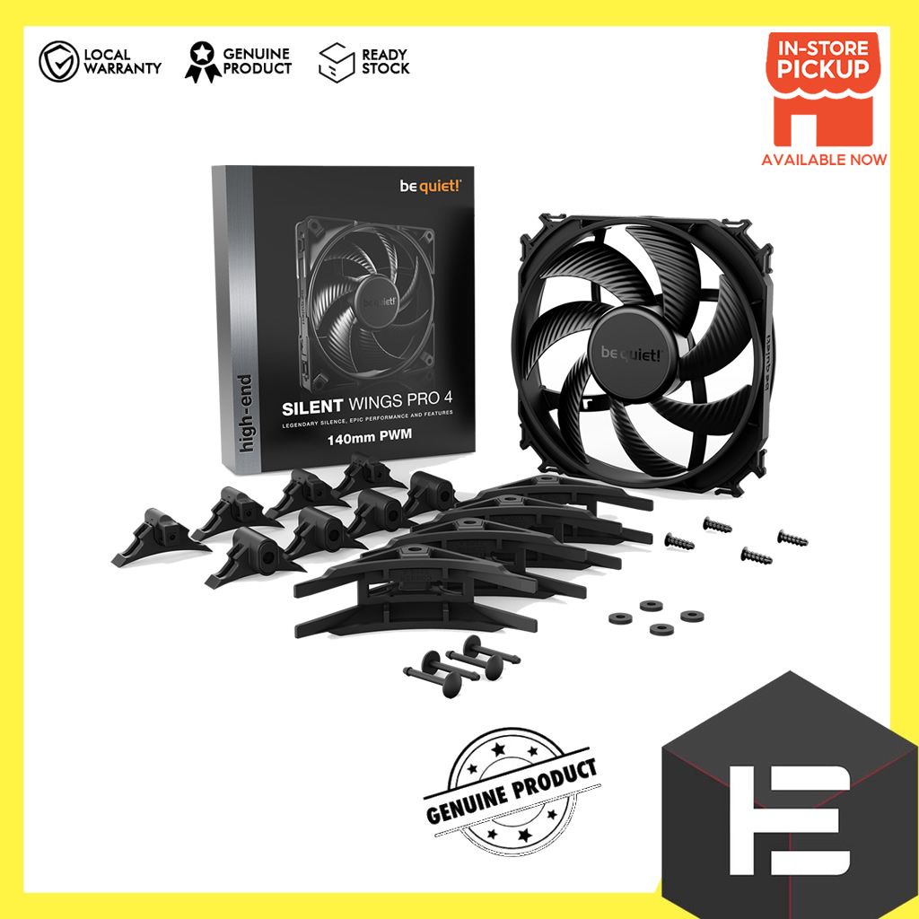 be quiet! Silent Wings PRO 4 120mm (BL098)/140mm (BL099) PWM High-Speed ...