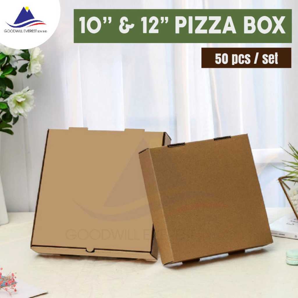 Premium Pizza Box 8inch, 10inch and 12inch (EXTRA THICK) use for Pizza ...