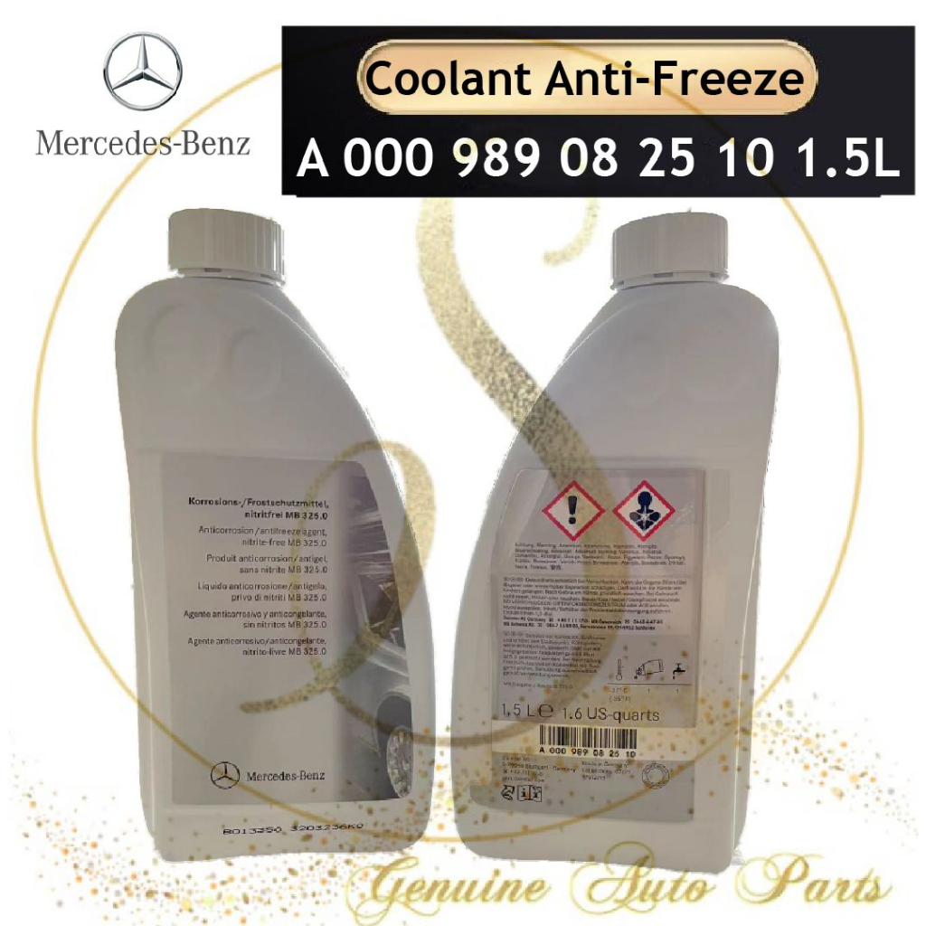 (100 ORIGINAL) Mercedes Benz Coolant Blue AntiFreeze 000989082510
