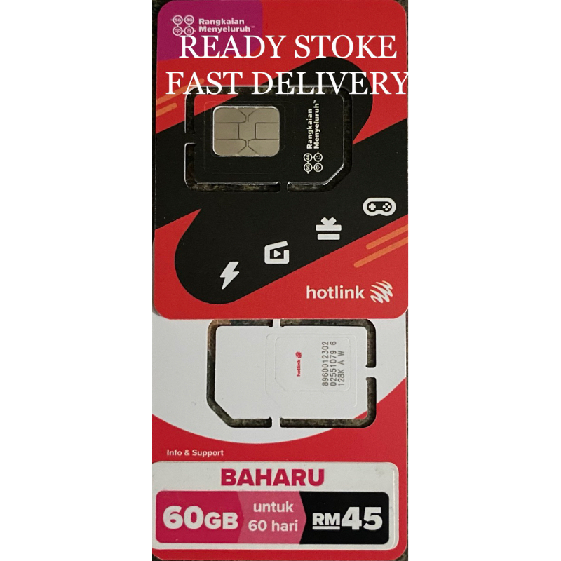 MAXIS/HOTLINK SIM CARD DATA 80GB Shopee Malaysia