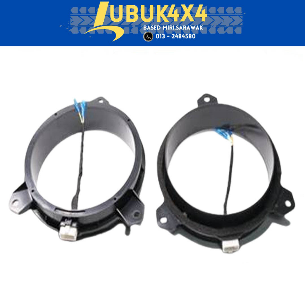 Uxcell 2pcs Black 6.5" Car Audio Speaker Mounting Spacer Adaptor Rin