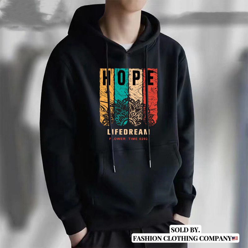 Ready Stock Hoodie Hope Unisex Long Sleeve Hoodie Man Hoodie Women Baju Hoodie Perempuan Baju Hoodie Lelaki Shopee Malaysia