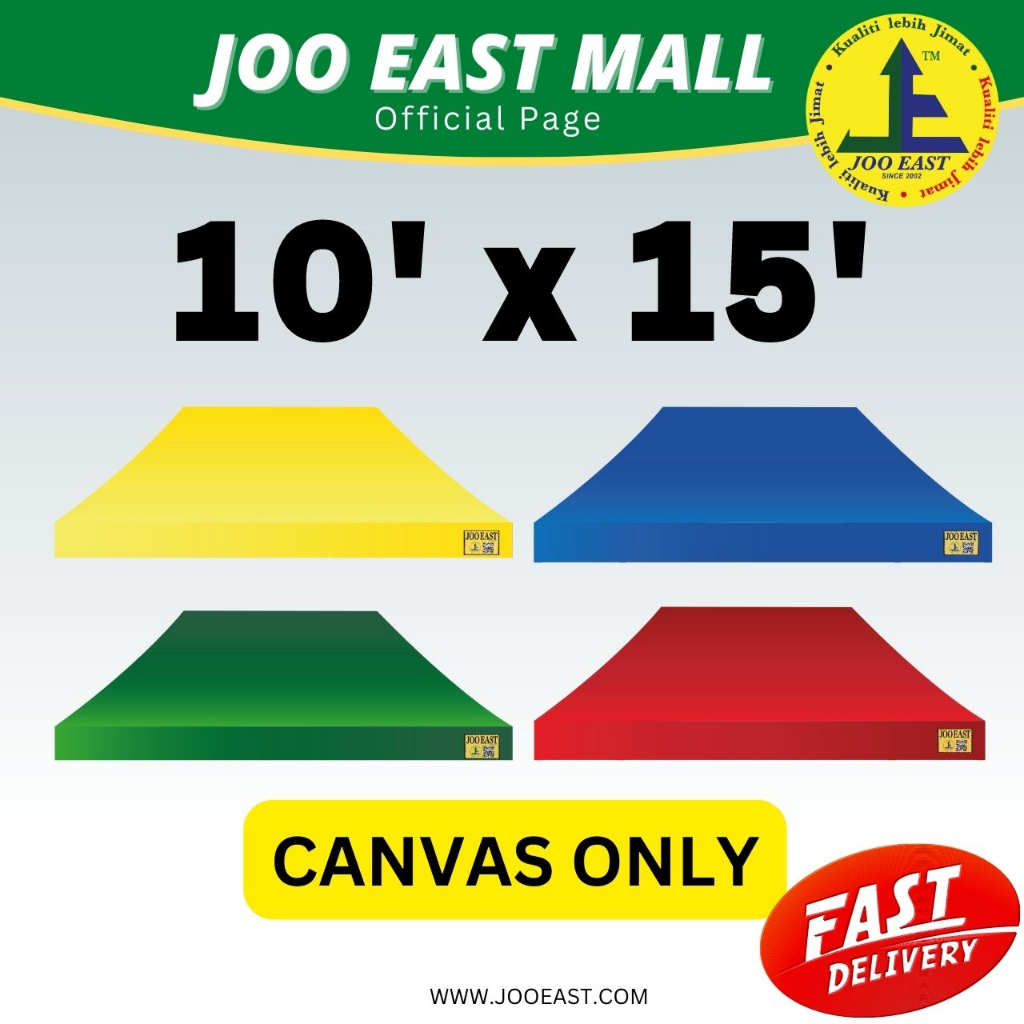 Canvas for 10ft X 15ft Canopy Tent [JOO EAST] Kanopi Pasar Malam ...