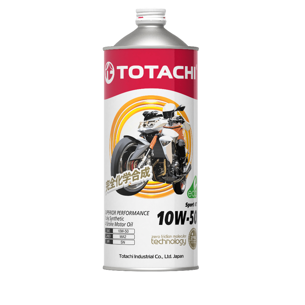 Totachi Fully Synthetic Sport 4T 10W-50 (1L) (ZFM Technology) | Shopee ...