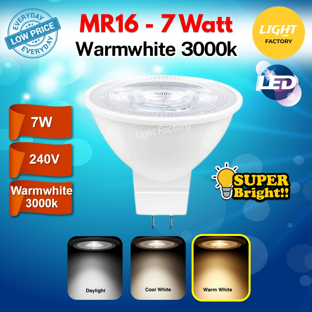 【2 YEARS WARRANTY】MR16 Bulb / GU10 LED Bulb 7W 10W Spotlight Eyeball ...