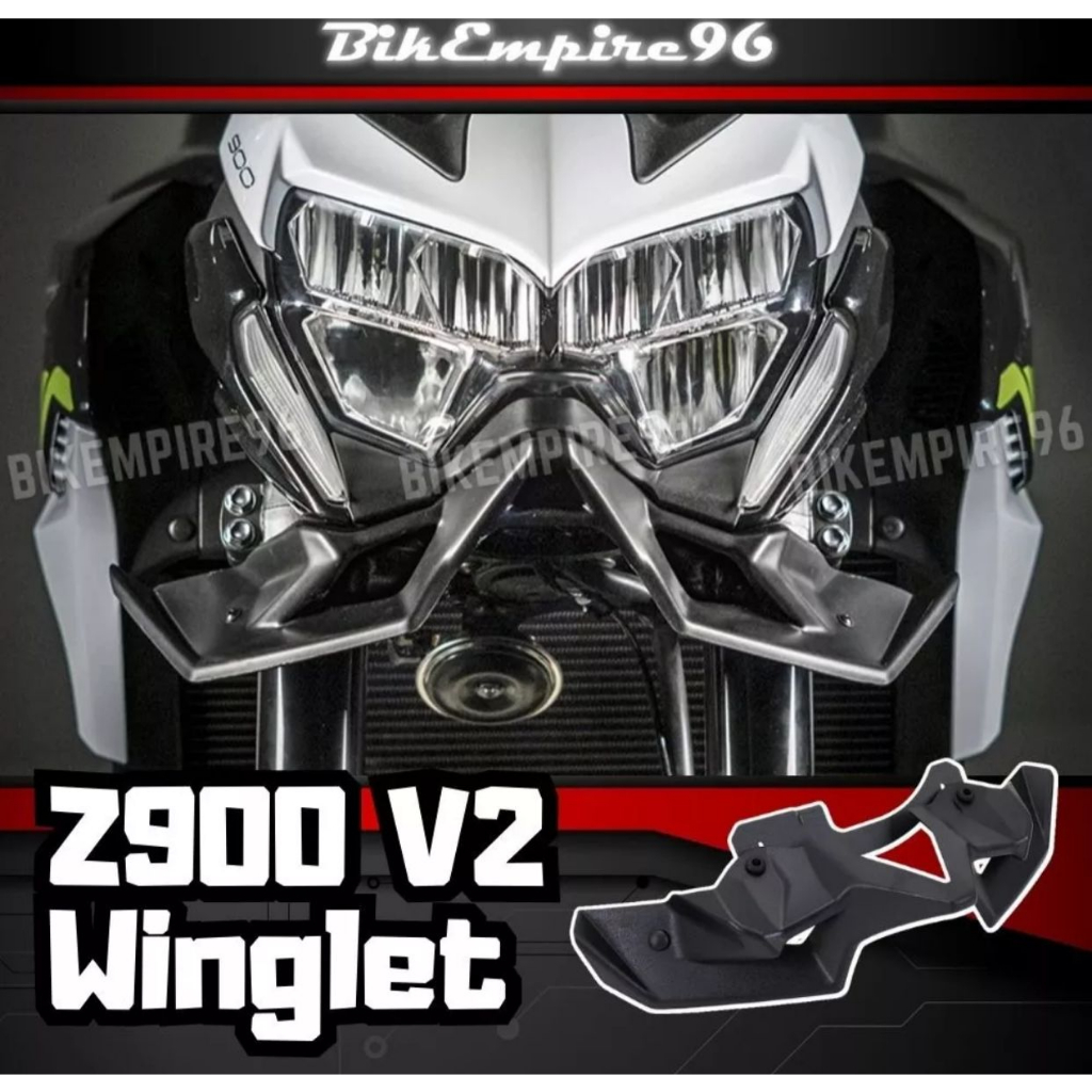 Kawasaki Z V Winglet Naked Front Spoiler Winglet Aerodynamic Wing Kit Spoiler Motorcycle