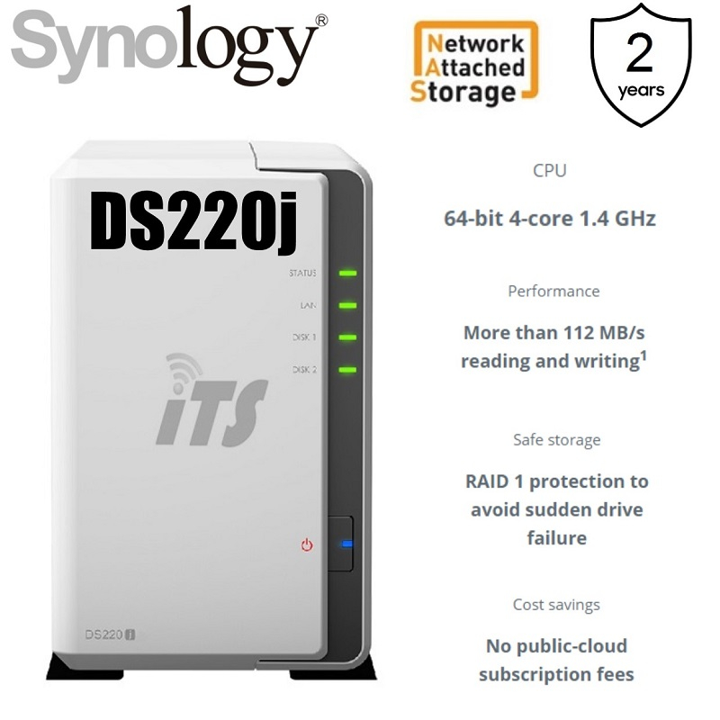 Synology DiskStation 2-Bay NAS Home Cloud Storage (DS220j / DS223j ...
