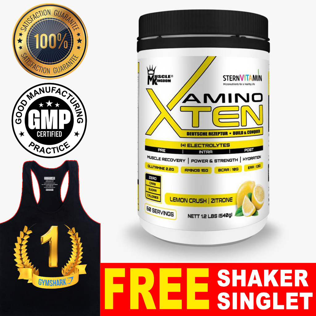 Amino Xtend Bcaa + Glutamine + Electrolyte 1.2lb Muscle Kingdom [ 60 Servings ] Muscle Recovery