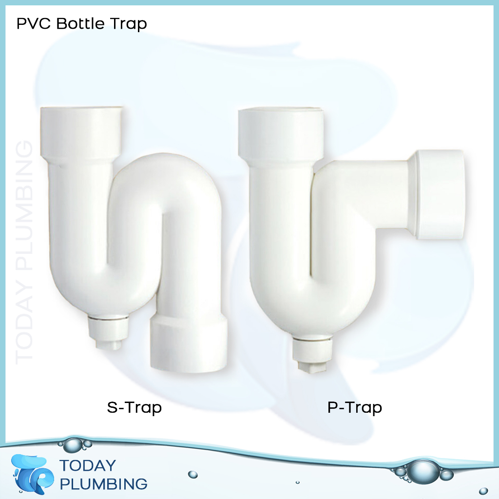PVC Bottle Trap STrap PTrap for Kitchen Sink Toilet Basin 32mm 40mm