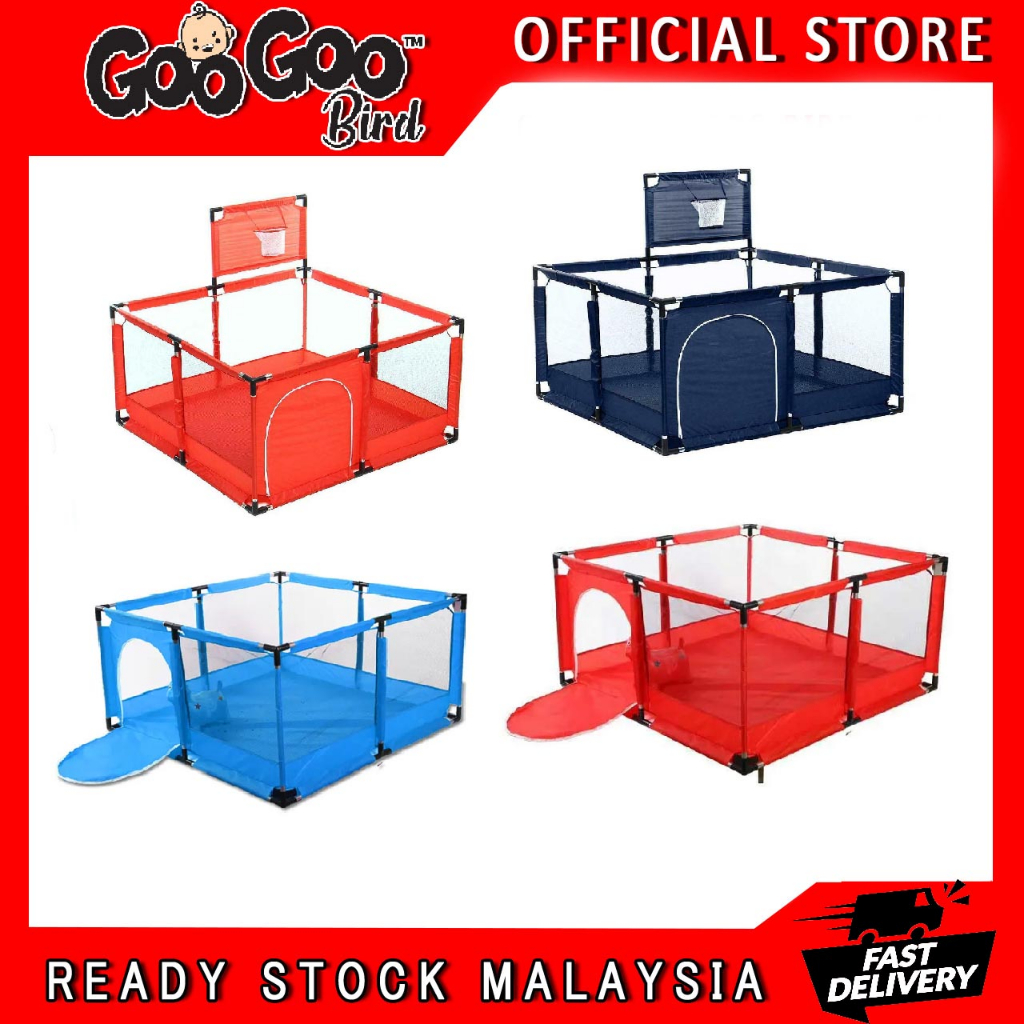 GooGooBird 2 Design Square Playard & Playpen Baby Kids Safety Play