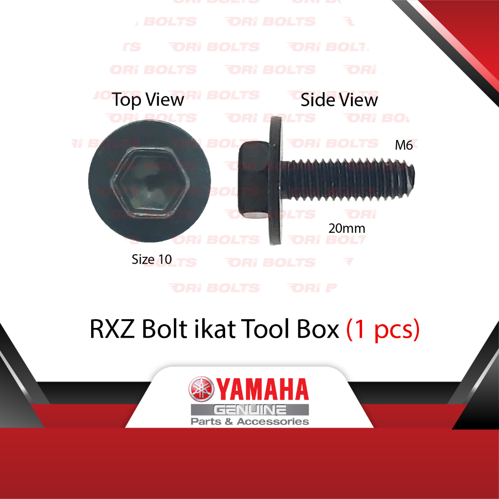 Yamaha Original RXZ (2322 2323) Milli Cata Catalyzer Spanar Box Bolt ...