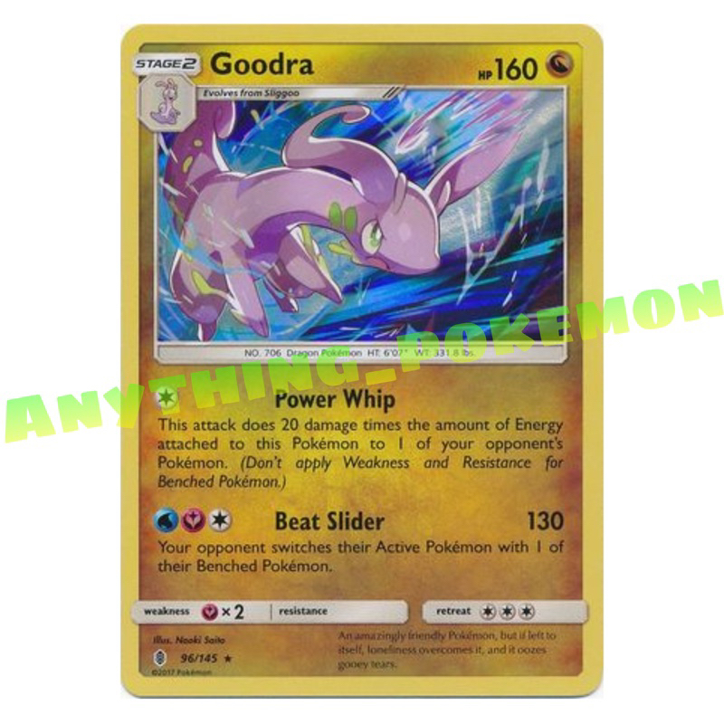 Pokemon Cards - Goodra (134/196), (60/98), (96/145), (197/264) - RARE/HOLO  RARE/REVERSE HOLO | Shopee Malaysia