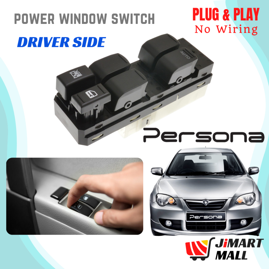 PROTON PERSONA POWER WINDOW SWITCH Main Sub Master Auto Down Switch ...