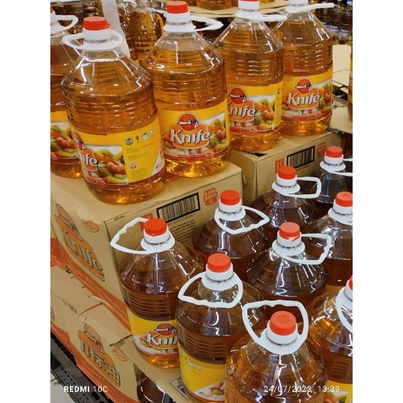 Knife Cooking Oil 5kg (exp 10/2023) Shopee Malaysia