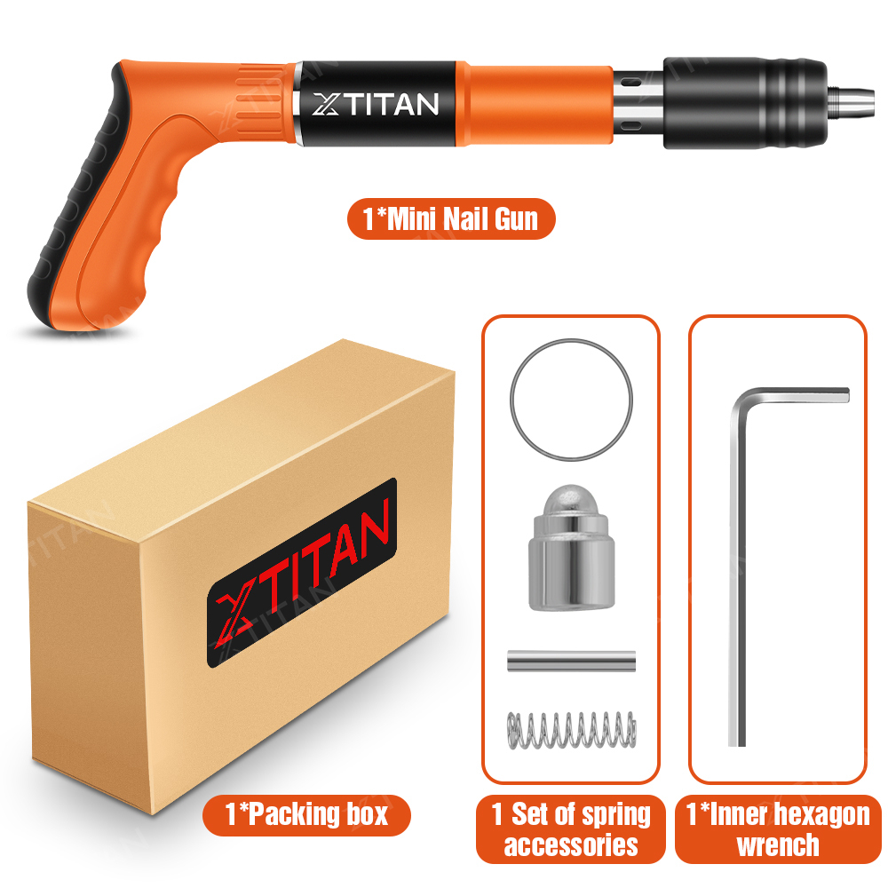 XTITAN 7.2mm Nail Gun Powerful Fast Fastening Tool Multifunction Nail