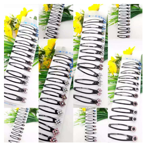 12 pcs HAIR CLIP TICTAC (RANDOM PATTERN) | Shopee Malaysia