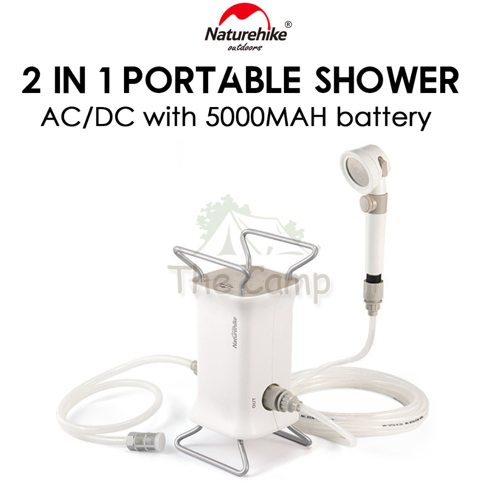 Naturehike 2 In 1 Portable Camping Shower Ultralight Electronic Bath