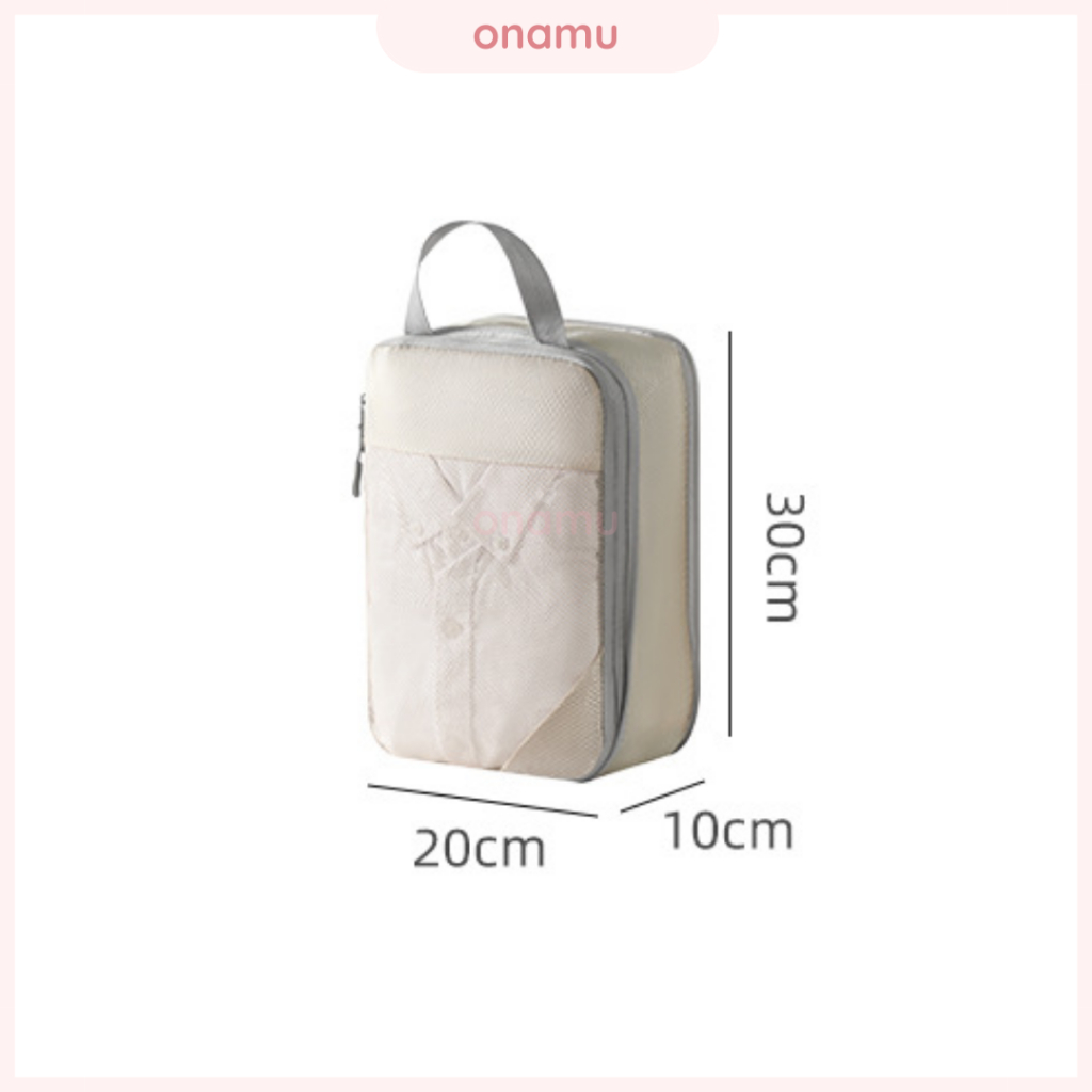 Compressible Packing Cube Beige for Travel and Storage Shopee Malaysia