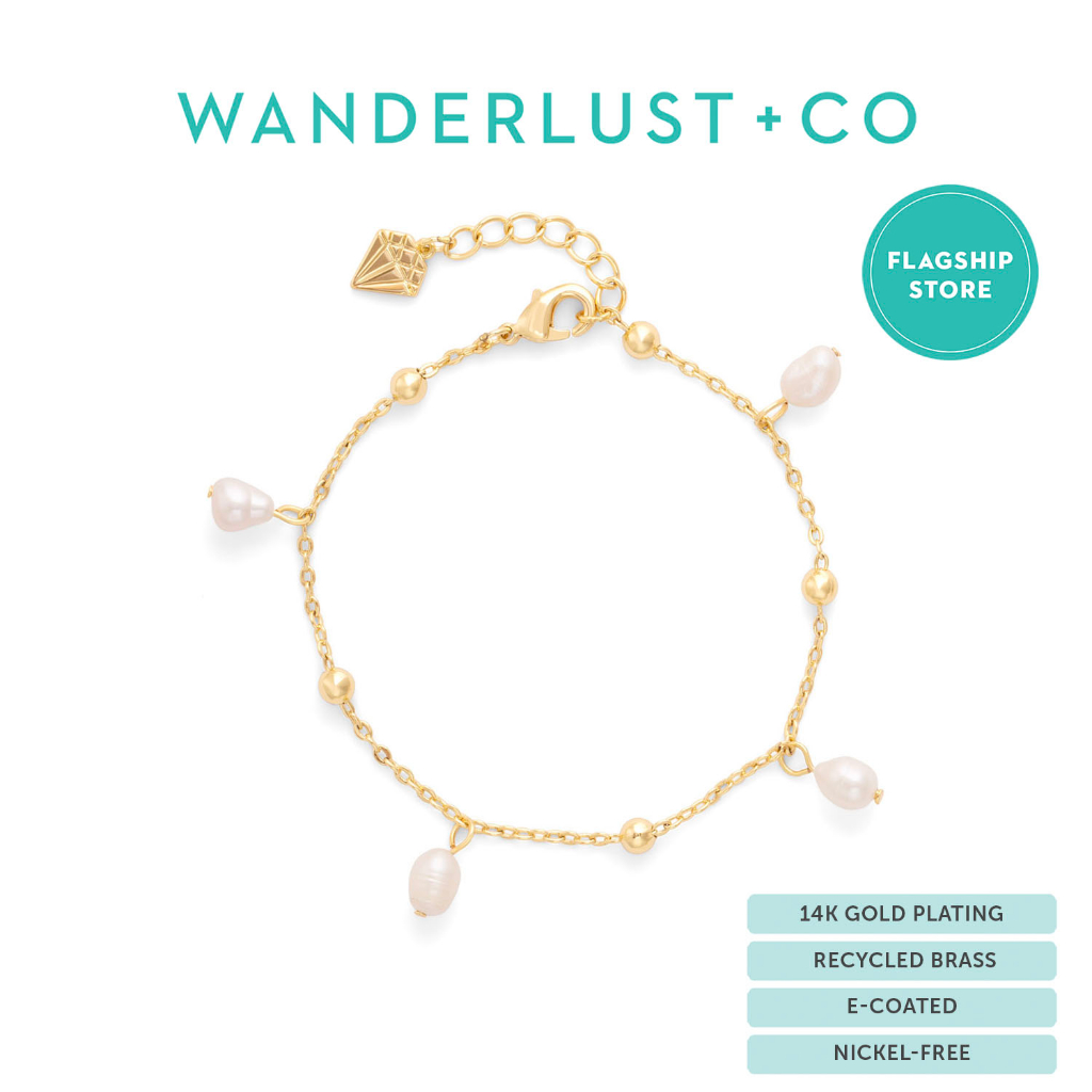 Wanderlust + Co To The Sea Gold Bracelet 14K Gold Plated Jewelry