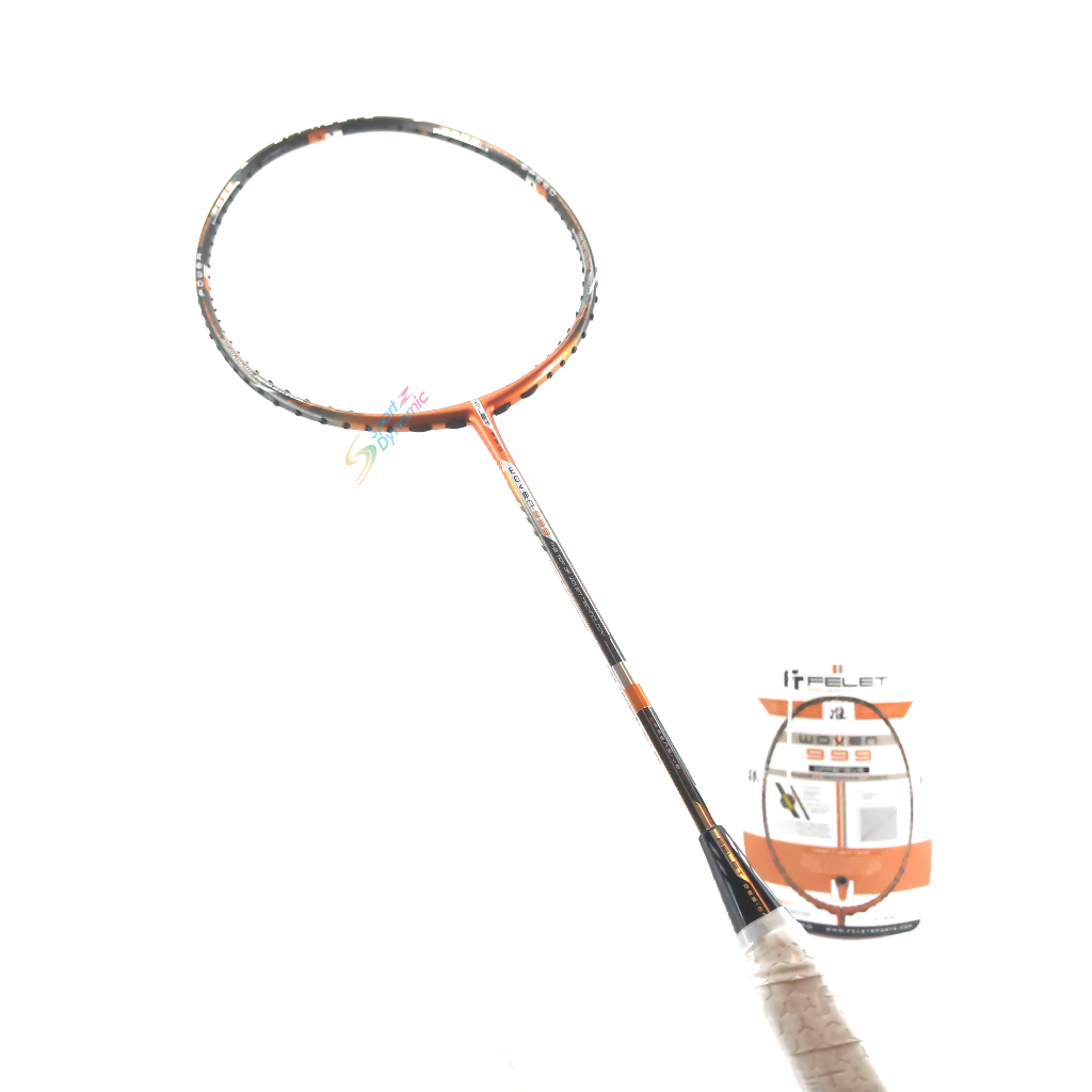 FELET WOVEN 999 BADMINTON RACKET (100% ORIGINAL) (FREE STRING & GRIP ...
