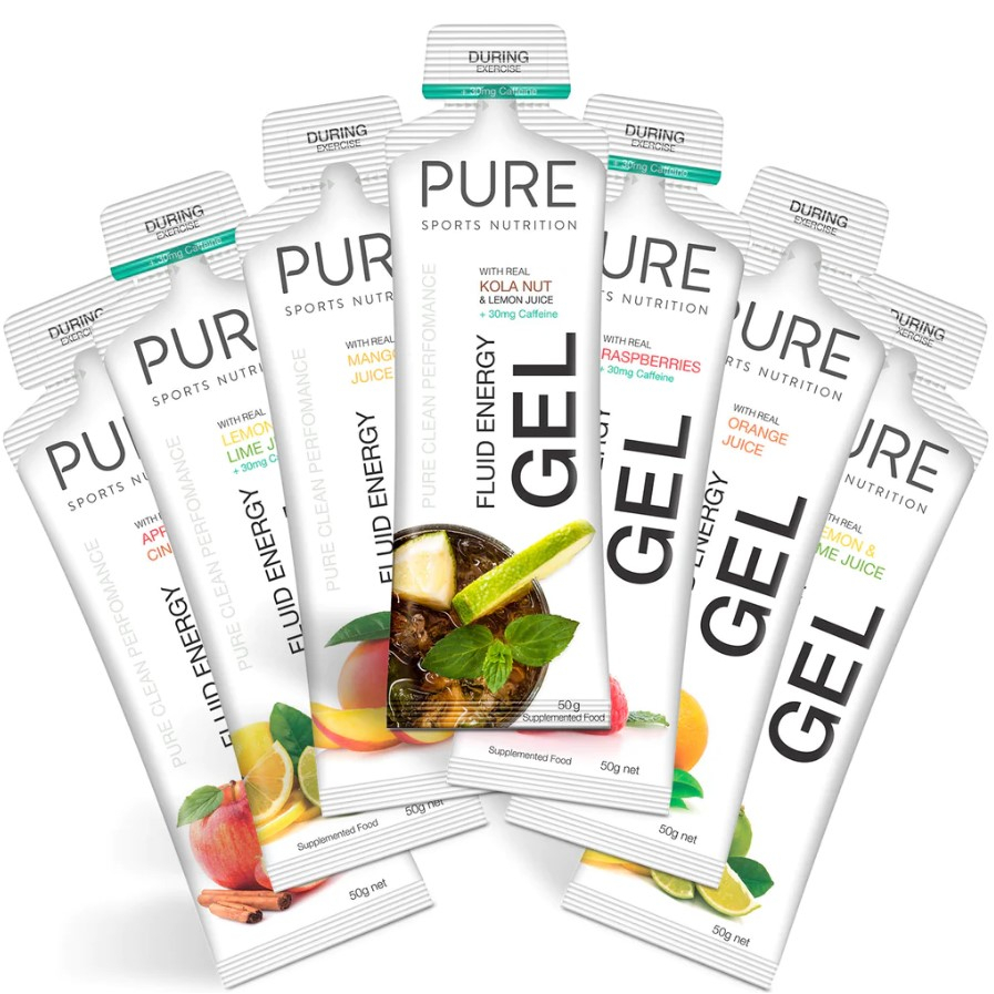 PURE Sports Nutrition Energy Gel (Instant Energy for Running, Cycling
