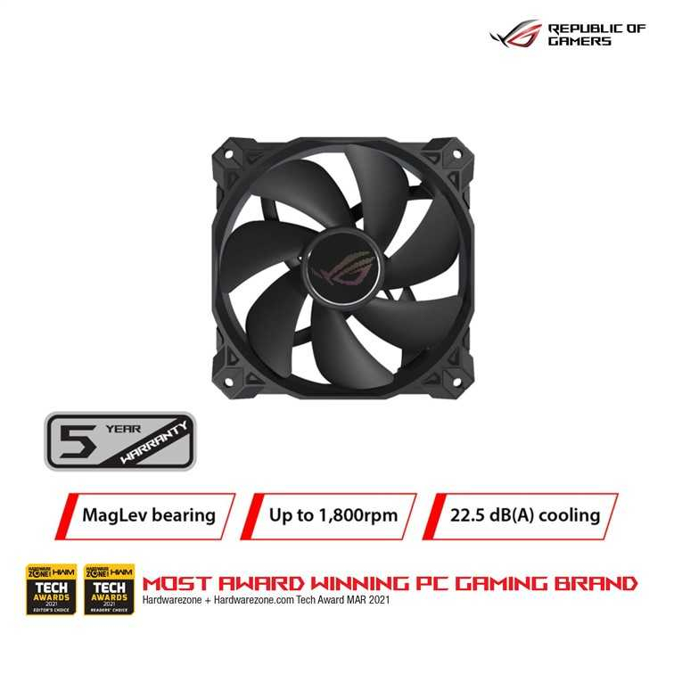ASUS ROG STRIX XF120 GAMING CASING FAN - AC-90DA0010-B00000 | Shopee ...