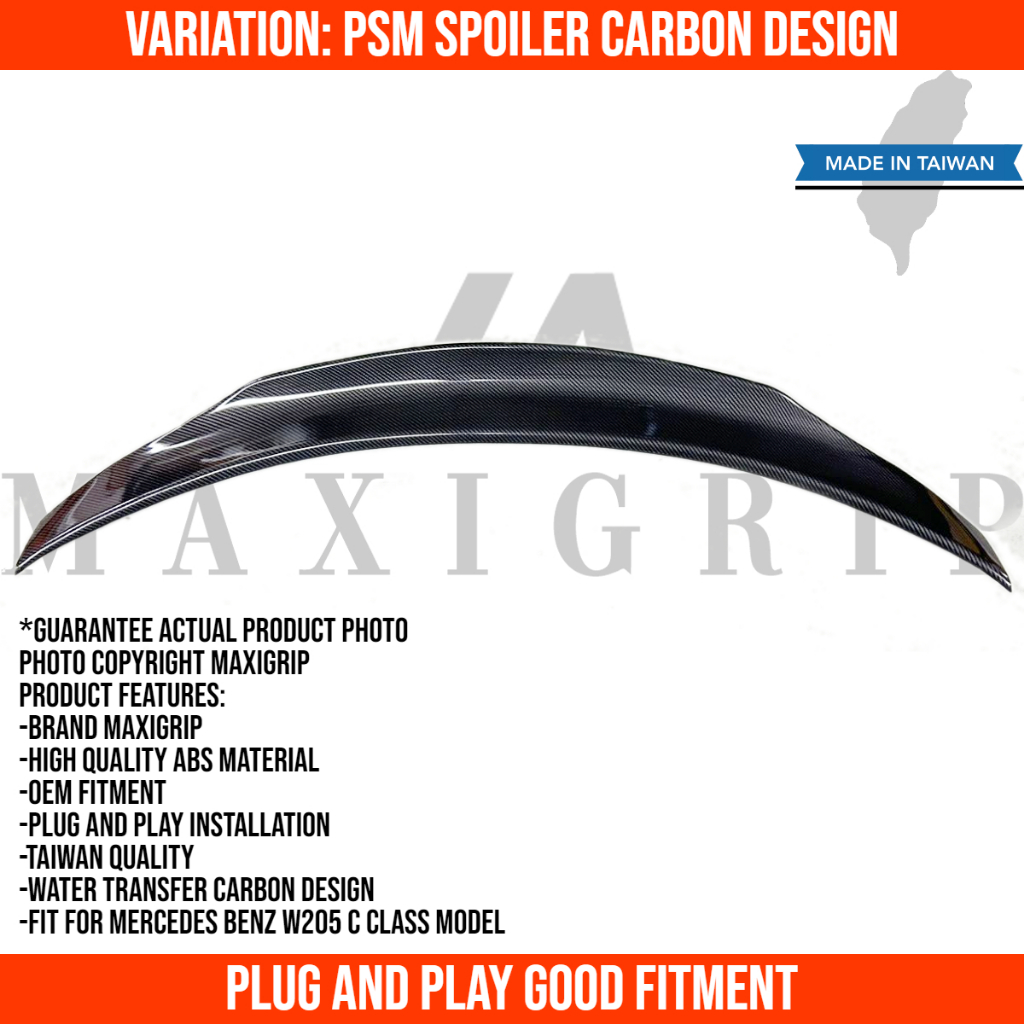 Mercedes benz W205 C205 coupe C class rear spoiler roof spoiler trunk ...