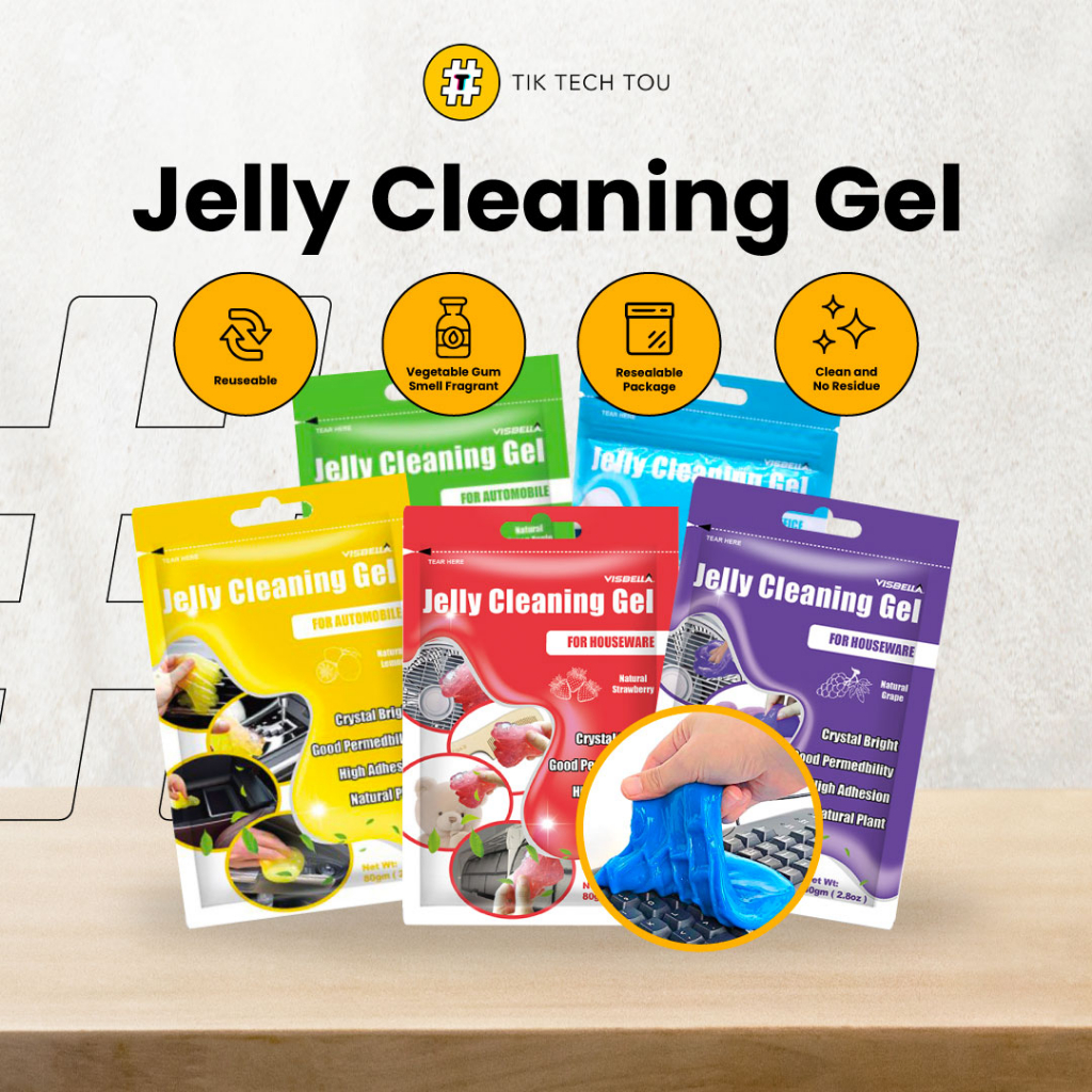 [SUPER CLEAN] Visbella Gel USA Car Keyboard Cleaning Dust Slime Gel ...