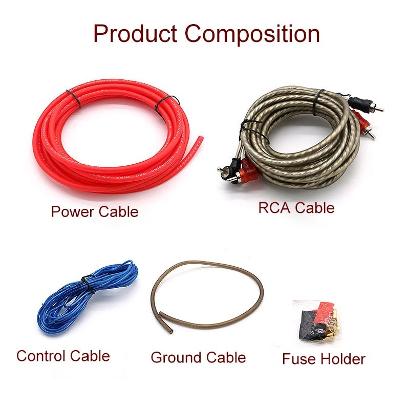 MDK Car Audio Subwoofer Amplifier AMP Wiring Fuse Holder Wire Cable Kit