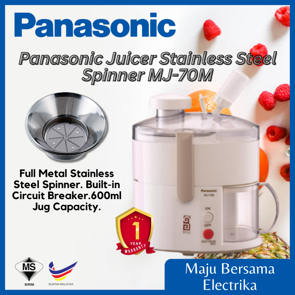 Panasonic MJ70M Juicer / Panasonic MJCS100WSK Compact Juicer Khind