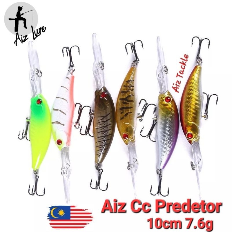 Lot De 18 Evergreen C.C Predator - Leurres Crankbait 6cm 7.5g, Fabrication Japonaise