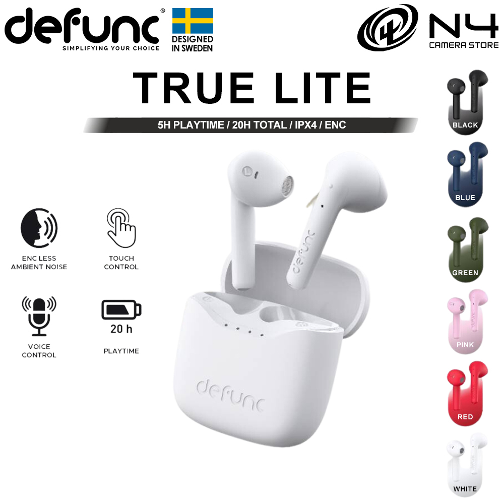 DEFUNC True Lite Wireless Earbuds With Casing Shopee Malaysia