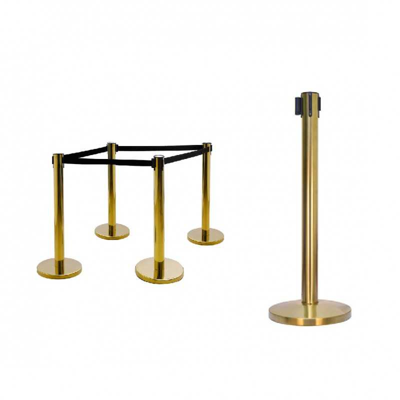 Queue Up Stand 2 Meter Gold (Retractable Belt Stand) | Shopee Malaysia